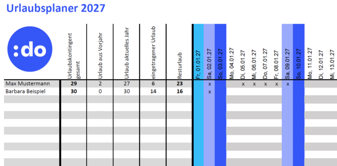 Urlaubsplaner 2027
