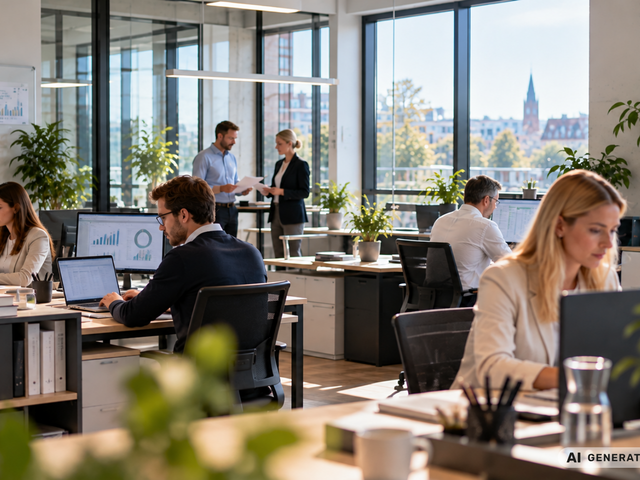 Berater arbeiten im Büro