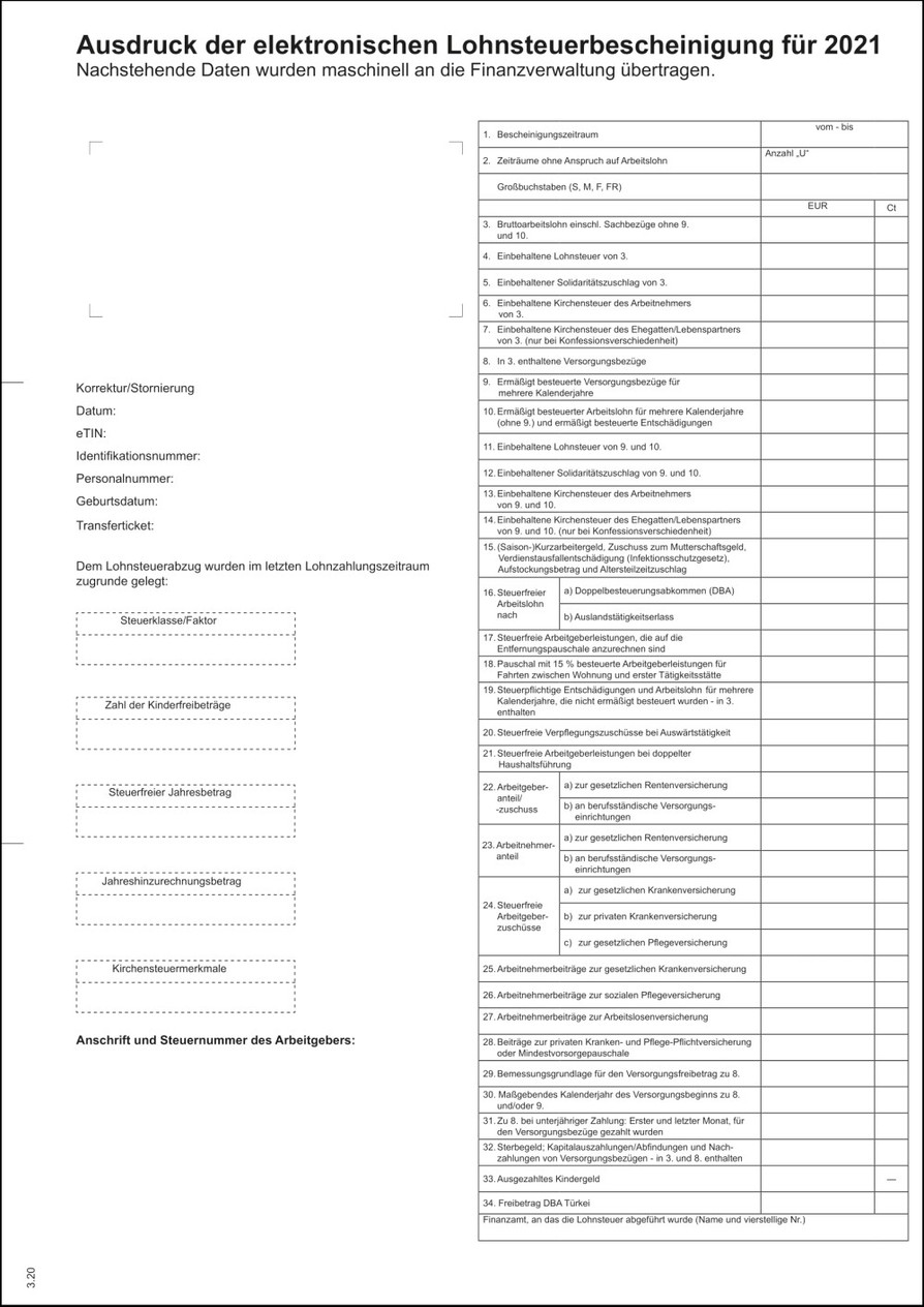 Lohnsteuerbescheinigung 2026 Inhalt Und Fristen Lohnsteuerbescheinigung 2026 Inhalt Und Fristen