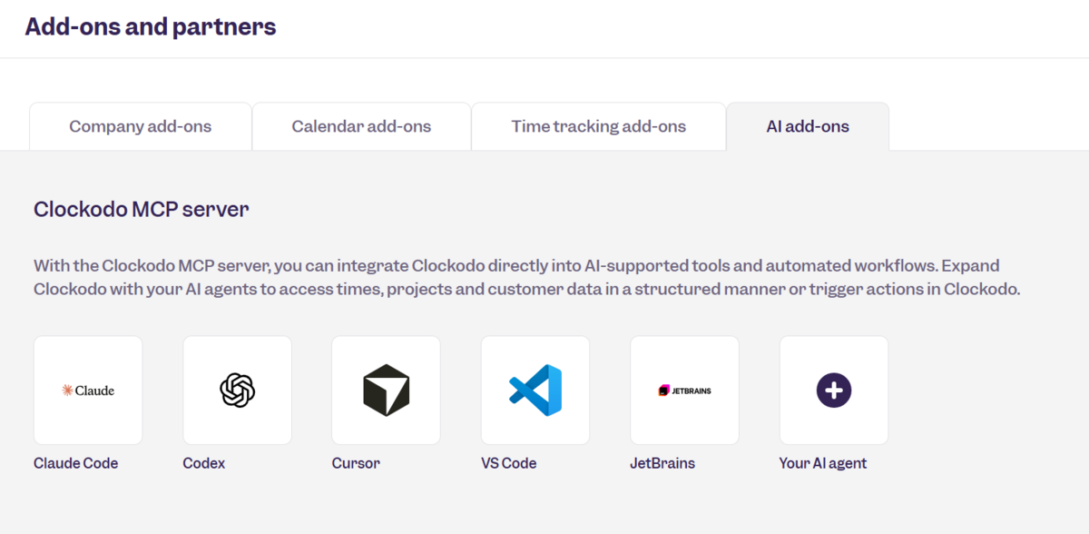 Clockodo MCP Server: Connecting AI Agents to Clockodo